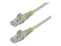 StarTech.com Câble réseau Cat5e UTP sans crochet - 50 cm Gris - Cordon Ethernet RJ45 anti-accroc - Câble patch - Cordon de raccordement - RJ-45 (M) pour RJ-45 (M) - 50 cm - UTP - CAT 5e - sans crochet, bloqué - gris 45PAT50CMGR