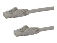 StarTech.com 7.5m CAT6 Ethernet Cable, 10 Gigabit Snagless RJ45 650MHz 100W PoE Patch Cord, CAT 6 10GbE UTP Network Cable w/Strain Relief, Grey, Fluke Tested/Wiring is UL Certified/TIA - Category 6 - 24AWG (N6PATC750CMGR) - Cordon de raccordement - RJ-45 (M) pour RJ-45 (M) - 7.5 m - UTP - CAT 6 - sans crochet - gris N6PATC750CMGR