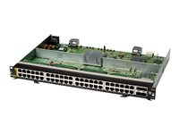 HPE Aruba 6400 48-port 1GbE Class 6 PoE and 4-port SFP56 v2 Module - Commutateur - C3 - 48 x 10/100/1000 (PoE) + 4 x 50 Gigabit Ethernet SFP56 - Montable sur rack - PoE - pour P/N: R0X27C, R0X38C, R0X39C, R0X40C, R0X41C, R0X42C, R0X43C R0X40C