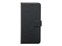 BIGBEN Connected Universal folio case size XL - Étui à rabat pour téléphone portable - cuir doux - noir FOLUNIVMAGNXL