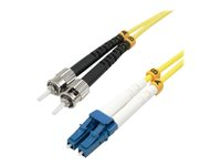 MCL - Câble réseau - mode unique LC (M) pour mode unique ST (M) - 2 m - fibre optique - 9 / 125 micromètres - OS2 - sans halogène FJOS2/STLC-2M