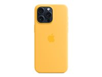 Apple - Coque de protection pour téléphone portable - compatibilité avec MagSafe - silicone - jaune soleil - pour iPhone 15 Pro Max MWNP3ZM/A