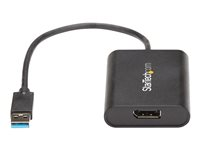 StarTech.com Adaptateur USB 3.0 vers DisplayPort 4K 30Hz - Carte graphique externe USB 3.0 vers DP 4K (USB32DPES2) - Adaptateur DisplayPort - Conformité TAA - USB type A (M) pour DisplayPort (F) - USB 3.0 - 20 cm - support 4K30Hz (3840 x 2160) - noir USB32DPES2
