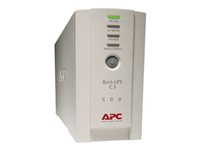 APC Back-UPS CS 500 - Onduleur - CA 120 V - 300 Watt - 500 VA - connecteurs de sortie : 6 - beige - pour P/N: AR106SH4, AR106SH6, AR109SH4, AR109SH6, AR112SH4, AR112SH6, SCL500RM1UNC BK500