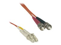 MCL - Câble réseau - ST multi-mode (M) pour LC multi-mode (M) - 1 m - fibre optique - 50 / 125 microns - OM2 - sans halogène FJOM2/STLC-1M