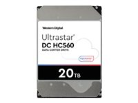WD Ultrastar DC HC560 - Disque dur - 20 To - interne - 3.5" - SATA 6Gb/s - 7200 tours/min - mémoire tampon : 512 Mo 0F38785
