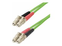 StarTech.com 10m (30ft) LC to LC (UPC) OM5 Multimode Fiber Optic Cable, 50/125µm Duplex LOMMF Zipcord, VCSEL, 40G/100G, Bend Insensitive, Low Insertion Loss, LSZH Fiber Patch Cord - Cordon de raccordement - LC/UPC multimode (M) pour LC/UPC multimode (M) - 10 m - 2.9 mm - fibre optique - duplex - 50 / 125 microns - OM5 - sans halogène, débit de transfert de données jusqu'à 100 Gbps - vert LCLCL-10M-OM5-FIBER