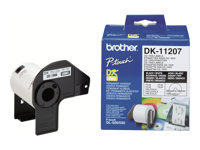 Brother DK-11207 - Noir sur blanc - 100) étiquettes pour CD/DVD - pour Brother QL-1050, 1060, 1110, 500, 550, 560, 570, 580, 600, 650, 700, 710, 720, 820 DK11207