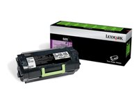 Lexmark 522 - Noir - original - cartouche de toner LCCP, LRP - pour Lexmark MS810, MS811, MS812 52D2000