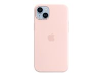 Apple - Coque de protection pour téléphone portable - compatibilité avec MagSafe - silicone - rose craie - pour iPhone 14 Plus MPT73ZM/A