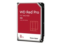 WD Red Pro WD8005FFBX - Disque dur - 8 To - interne - 3.5" - SATA 6Gb/s - 7200 tours/min - mémoire tampon : 256 Mo WD8005FFBX