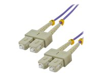 MCL - Câble réseau - SC multi-mode (M) pour SC multi-mode (M) - 1 m - fibre optique - 50 / 125 microns - OM4 FJOM4/SCSC-1M