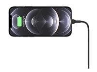 Belkin BOOST CHARGE - Support de chargement sans fil de voiture + adaptateur d'alimentation de voiture - 10 Watt - noir - pour Apple iPhone 12, 12 mini, 12 Pro, 12 Pro Max, 13, 13 mini, 13 Pro, 13 Pro Max WIC004BTBK