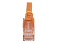 StarTech.com Câble réseau Cat6 UTP sans crochet - 50 cm Orange - Cordon Ethernet RJ45 anti-accroc - Câble patch - Câble réseau - RJ-45 (M) pour RJ-45 (M) - 50 cm - UTP - CAT 6 - moulé, sans crochet, bloqué - orange N6PATC50CMOR