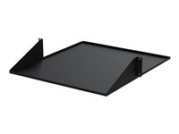 StarTech.com 2U 19" 2-Post Network Rack Cabinet Shelf, 20in Deep Center Mount Cantilever Tray Rackmount Shelf for AV/Data Equipment Enclosure with Cage Nuts & Screws 75lb Weight Capacity - 2U Fixed Rack Shelf (CABSHF2POST2) - Étagère pour rack - 2 montants - central - noir - 2U - 19" - pour P/N: 2POSTRACK42 CABSHF2POST2