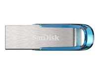 SanDisk Ultra Flair - Clé USB - 32 Go - USB 3.0 - bleu SDCZ73-032G-G46B