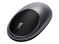 Satechi M1 - Souris - ergonomique - droitiers et gauchers - optique - 3 boutons - sans fil - Bluetooth 4.0 - gris sidéral ST-ABTCMM