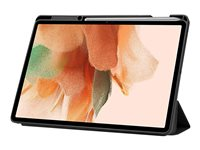 DLH - Étui à rabat pour tablette - pour Samsung Galaxy Tab S7 FE, Tab S7+, Tab S8+ DY-PS4528