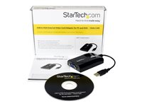 StarTech.com Adaptateur USB vers VGA - Carte vidéo USB externe pour PC et MAC - 1920 x 1200 - Adaptateur vidéo externe - DisplayLink DL-195 - 16 Mo - USB 2.0 - D-Sub - noir - pour P/N: MXT101MM USB2VGAPRO2