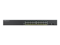 Zyxel GS1900-24HPv2 - Commutateur - intelligent - 24 x 10/100/1000 (PoE) + 2 x 10/100/1000 - Montable sur rack, fixation murale - PoE (170 W) GS190024HPV2-EU0101F