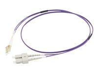 C2G 50m LC/SC OM4 LSZH Fibre Patch - Purple - Cordon de raccordement - LC multi-mode (M) pour SC multi-mode (M) - 50 m - fibre optique - duplex - 50 / 125 microns - OM4 - violet 81768