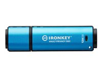Kingston IronKey Vault Privacy 50C - Clé USB - chiffré - 256 Go - USB-C 3.2 Gen 1 - Conformité TAA IKVP50C/256GB