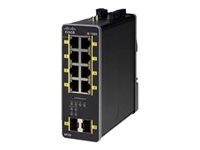 Cisco Industrial Ethernet 1000 Series - Commutateur - Géré - 8 x 10/100/1000 (PoE+) + 2 x 1000 Base-X SFP (liaison montante) - Montage sur rail DIN - PoE+ - Tension CC IE-1000-8P2S-LM