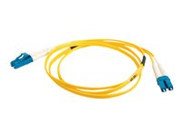 C2G LC-LC 9/125 OS1 Duplex Singlemode PVC Fiber Optic Cable (LSZH) - Cordon de raccordement - mode unique LC (M) pour mode unique LC (M) - 10 m - fibre optique - duplex - 9 / 125 micromètres - OS1 - sans halogène - jaune 85609