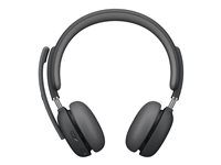 Logitech Zone Wireless 2 UC - Micro-casque - sur-oreille - Bluetooth - sans fil - Suppresseur de bruit actif - USB-C via un adaptateur Bluetooth - graphite - Optimisé pour la CU 981-001311