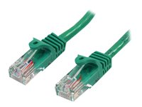 StarTech.com Câble réseau Cat5e UTP sans crochet - 5 m Vert - Cordon Ethernet RJ45 anti-accroc - Câble patch - Câble réseau - RJ-45 (M) pour RJ-45 (M) - 5 m - UTP - CAT 5e - sans crochet, bloqué - vert 45PAT5MGN