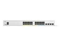 Cisco Catalyst 1300-24MGP-4X - Commutateur - C3 - Géré - 24 x 10/100/1000 (PoE+) + 4 x 10 Gigabit SFP+ - Montable sur rack - PoE+ (195 W) C1300-24MGP-4X