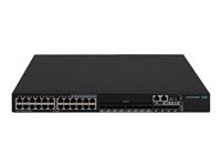 HPE FlexNetwork 5520 24G 4SFP+ HI 1-slot Switch - Commutateur - C3 - Géré - 24 x 10/100/1000 + 4 x 1 Gigabit / 10 Gigabit SFP+ - flux d'air d'un côté à l'autre - Montable sur rack - CTO R8M25A