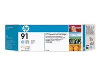 HP 91 - 775 ml - cyan clair - original - DesignJet - cartouche d'encre - pour DesignJet Z6100, Z6100ps C9470A