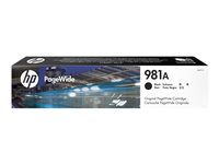 HP 981A - 106 ml - noir - original - PageWide - cartouche d'encre - pour PageWide Enterprise Color MFP 586; PageWide Managed Color E55650 J3M71A