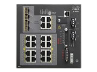 Cisco Industrial Ethernet 4000 Series - Commutateur - Géré - 16 x 10/100 + 4 x SFP Gigabit combiné - Montage sur rail DIN - DC power - Conformité TAA IE-4000-16T4G-E