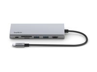 Belkin CONNECT USB-C 7-in-1 Multiport Adapter - Station d'accueil - USB-C - HDMI - 2.5GbE INC009BTSGY