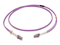 C2G 5m LC/LC OM4 LSZH Fibre Patch - Purple - Cordon de raccordement - LC multi-mode (M) pour LC multi-mode (M) - 5 m - fibre optique - duplex - 50 / 125 microns - OM4 - violet 81752