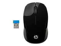 HP 200 - Souris - droitiers et gauchers - optique - sans fil - 2.4 GHz - récepteur sans fil USB - pour HP 20, 22, 24, 27, 460, Pavilion 14, 15, 24, 27, 590, 595, TP01 X6W31AA#ABB