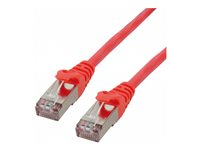MCL - Câble réseau - RJ-45 (M) pour RJ-45 (M) - 5 m - SFTP - CAT 6a - sans halogène, sans crochet - rouge IC5K99AZZZ06ASH5R