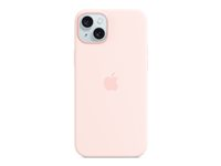 Apple - Coque de protection pour téléphone portable - compatibilité avec MagSafe - silicone - Rose clair - pour iPhone 15 Plus MT143ZM/A