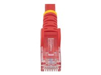 StarTech.com Câble réseau Cat6 UTP sans crochet - 50 cm Rouge - Cordon Ethernet RJ45 anti-accroc - Câble patch - Câble réseau - RJ-45 (M) pour RJ-45 (M) - 50 cm - UTP - CAT 6 - moulé, sans crochet, bloqué - rouge N6PATC50CMRD