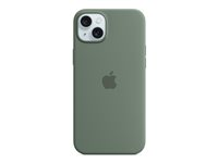 Apple - Coque de protection pour téléphone portable - compatibilité avec MagSafe - silicone - cyprès - pour iPhone 15 Plus MT183ZM/A