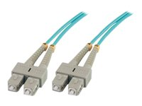 MCL - Câble réseau - SC multi-mode (M) pour SC multi-mode (M) - 10 m - fibre optique - 50 / 125 microns - OM3 FJOM3/SCSC-10M