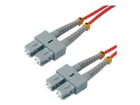 MCL - Câble réseau - ST multi-mode (M) pour LC multi-mode (M) - 3 m - fibre optique - 50 / 125 microns - OM2 - sans halogène FJOM2/STLC-3M