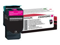 Lexmark - À rendement élevé - magenta - original - cartouche de toner LCCP - pour Lexmark C540, C543, C544, C546, X543, X544, X546, X548 C540H2MG