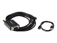 StarTech.com Câble adaptateur Mini DisplayPort vers VGA de 3 m avec audio - Convertisseur Mini DP vers VGA - M/M - 1920x1200 / 1080p - Convertisseur vidéo - VGA - DisplayPort - noir MDP2VGAAMM3M