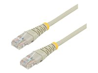 StarTech.com Câble réseau Cat5e UTP sans crochet - 10 m Gris - Cordon Ethernet RJ45 anti-accroc - Câble patch - Cordon de raccordement - RJ-45 (M) pour RJ-45 (M) - 10 m - UTP - CAT 5e - sans crochet, bloqué - gris 45PAT10MGR