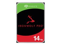 Seagate IronWolf Pro ST14000NT001 - Disque dur - 14 To - interne - 3.5" - SATA 6Gb/s - 7200 tours/min - mémoire tampon : 256 Mo - avec 3 ans de Seagate Rescue Data Recovery ST14000NT001