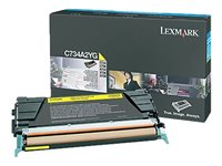 Lexmark - Jaune - original - cartouche de toner LCCP - pour Lexmark C734, C736, X734, X736, X738 C734A2YG