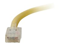C2G Câble de raccordement réseau Cat5e non amorcé non blindé (UTP) - Cordon de raccordement - RJ-45 (M) pour RJ-45 (M) - 3 m - UTP - CAT 5e - bloqué, uniboot - jaune 83104